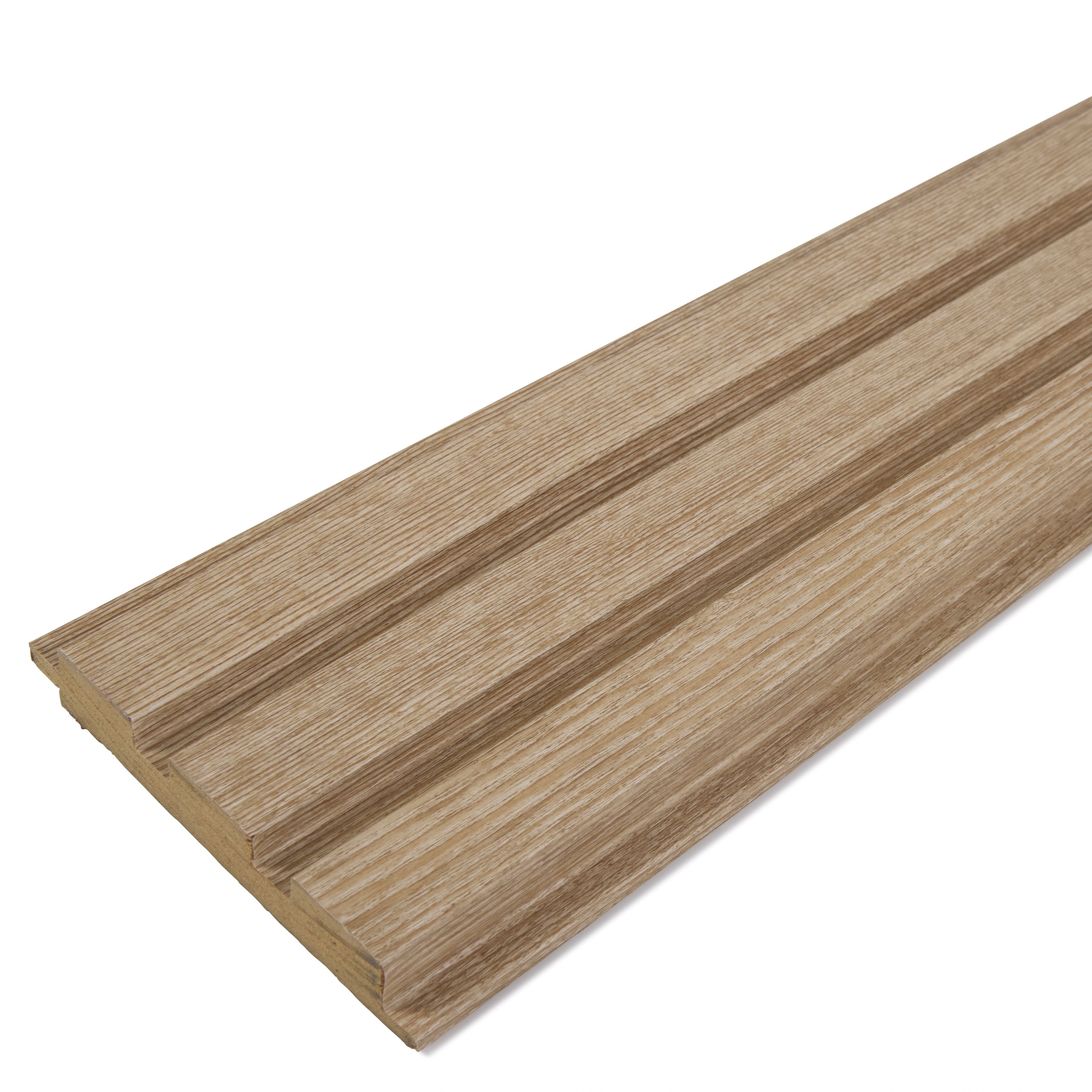 Luxe Acoustic Delphi Oak 3D Slat Panel Wall Profile - MDF - Industry Tile